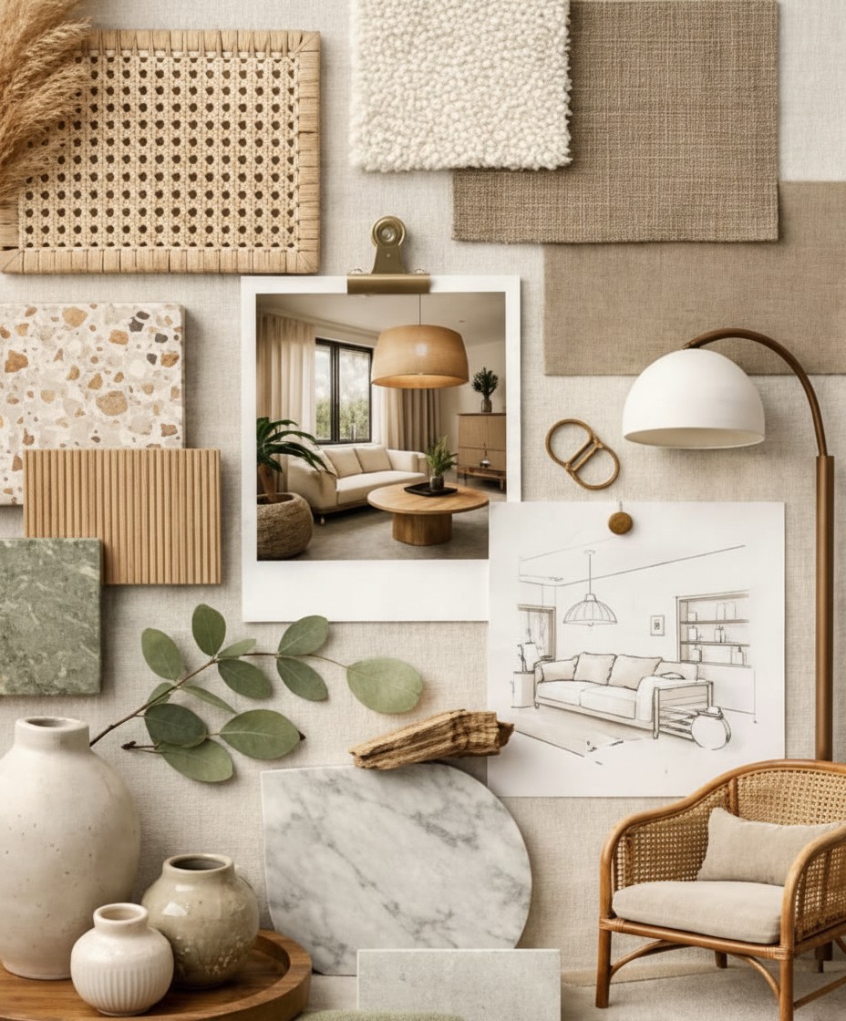 Designkoncept och moodboard i BONI