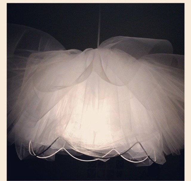 Egentillverkad lampa i tyll av CANA